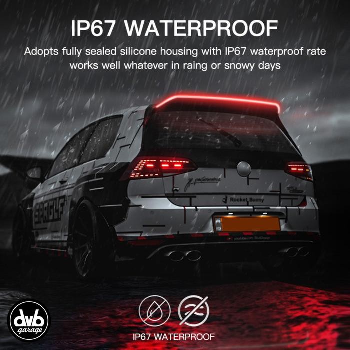 Jual CARBON SPOILER LED REAR LIGHT LIP KIT LAMPU KABUT LIGHT BAR RUBBER ...