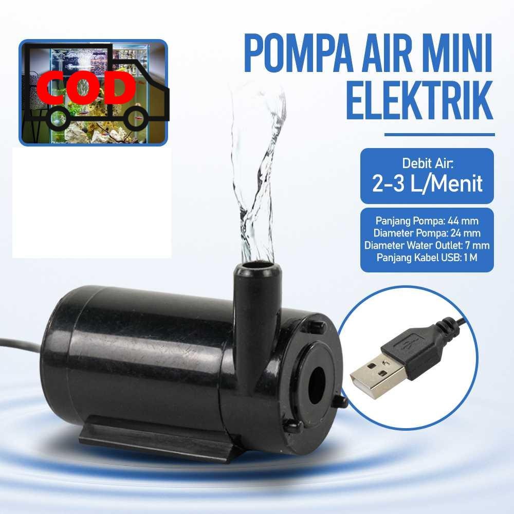 Jual Pompa Air Mini Elektrik USB 5V Sedot Air Portable untuk Aquarium ...