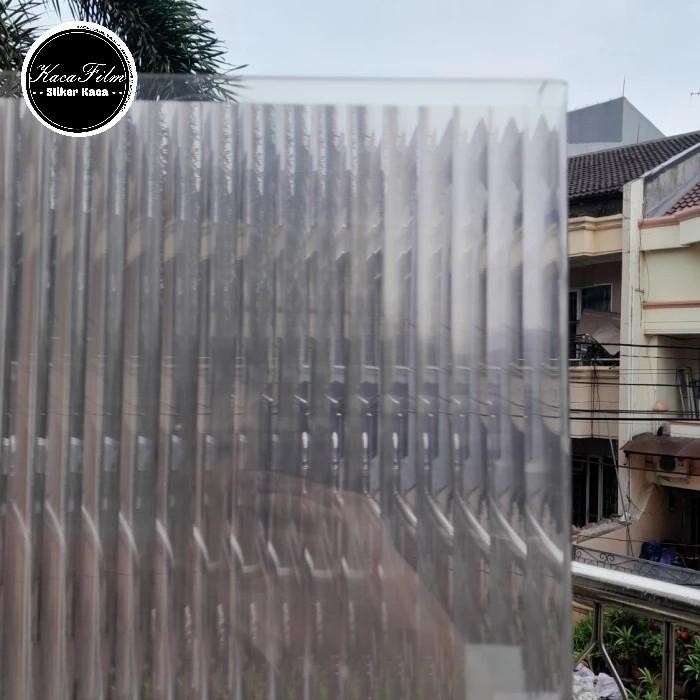 Jual METERAN Lebar152 stiker kaca sandblast flute/moru clear viral ...