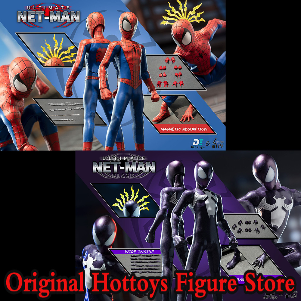 Jual 1/12 Scale Male Soldier Ultimate Netman Red /Black Spider Hero ...