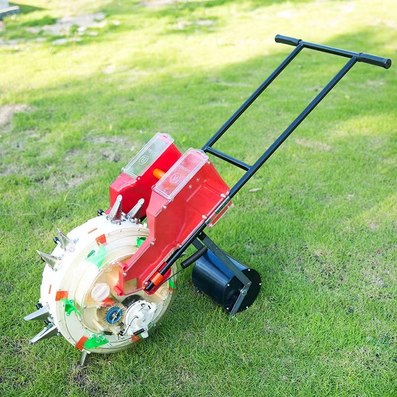 Jual Drum Seeder Hand Push Corn Bean Planter Rice Seeder With ...