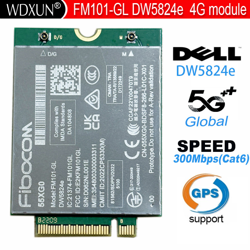 Jual XMM7360 Global LTE-Advanced Fibocom FM101-GL DW5824e Discover Fast ...