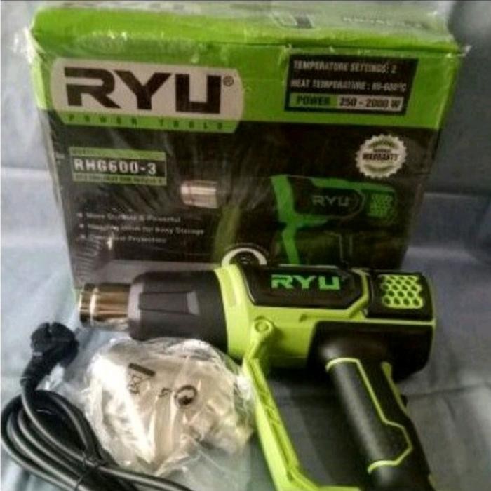 Jual HEAT GUN RYU MESIN PEMANAS RYU RHG600-3 TERMURAH | Shopee Indonesia