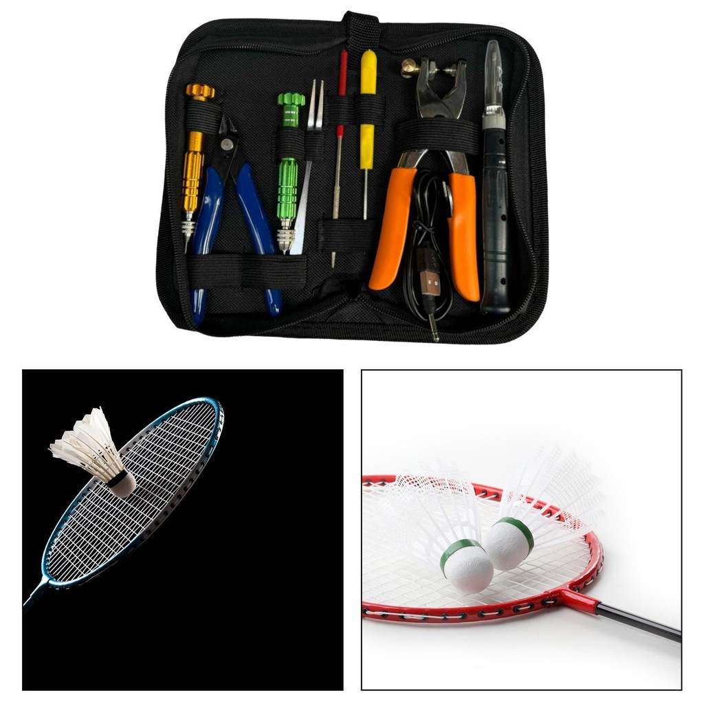 Jual Starting Stringing Clamp Tool Set Portable Badminton Racket Pliers ...