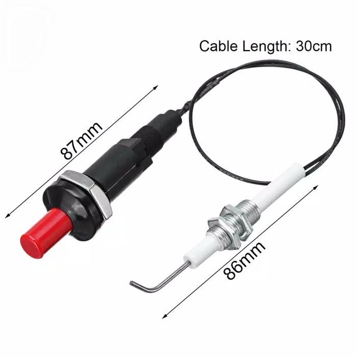 Jual Kit Piezo Push Button Spark Igniter Untuk Gas Grill Tungku-Kabel ...