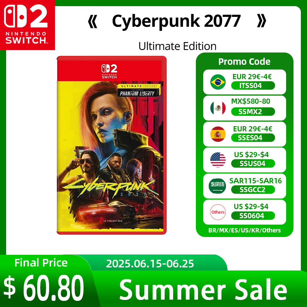 Jual Nintendo Switch 2 Cyberpunk 2077 Ultimate Edition Games Deals 100% ...