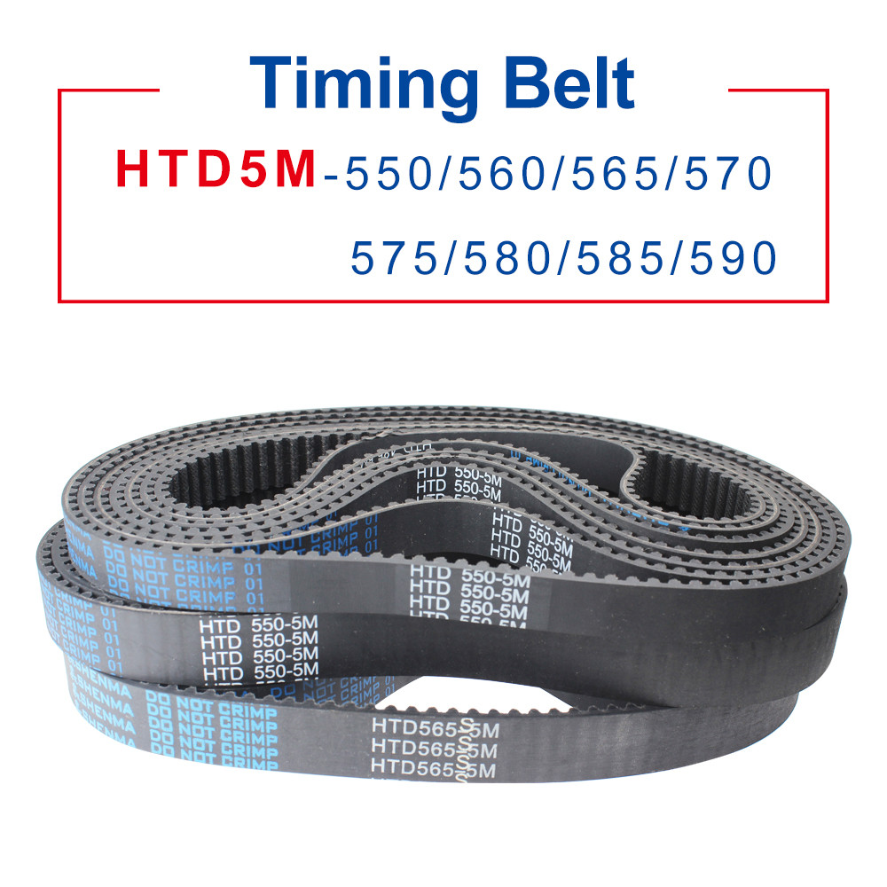 Jual Timing Belt HTD5M-550/560/565/570/575/580/585/590 Circle-arc Teeth ...