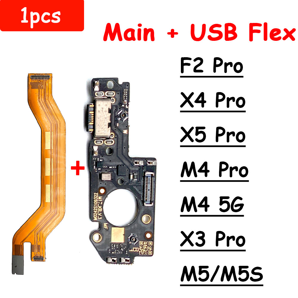 Scheda Porta Di Ricarica Con Connettore Microfono Per Xiaomi Mi 10T Lite 5G (Nera) - Foto 2