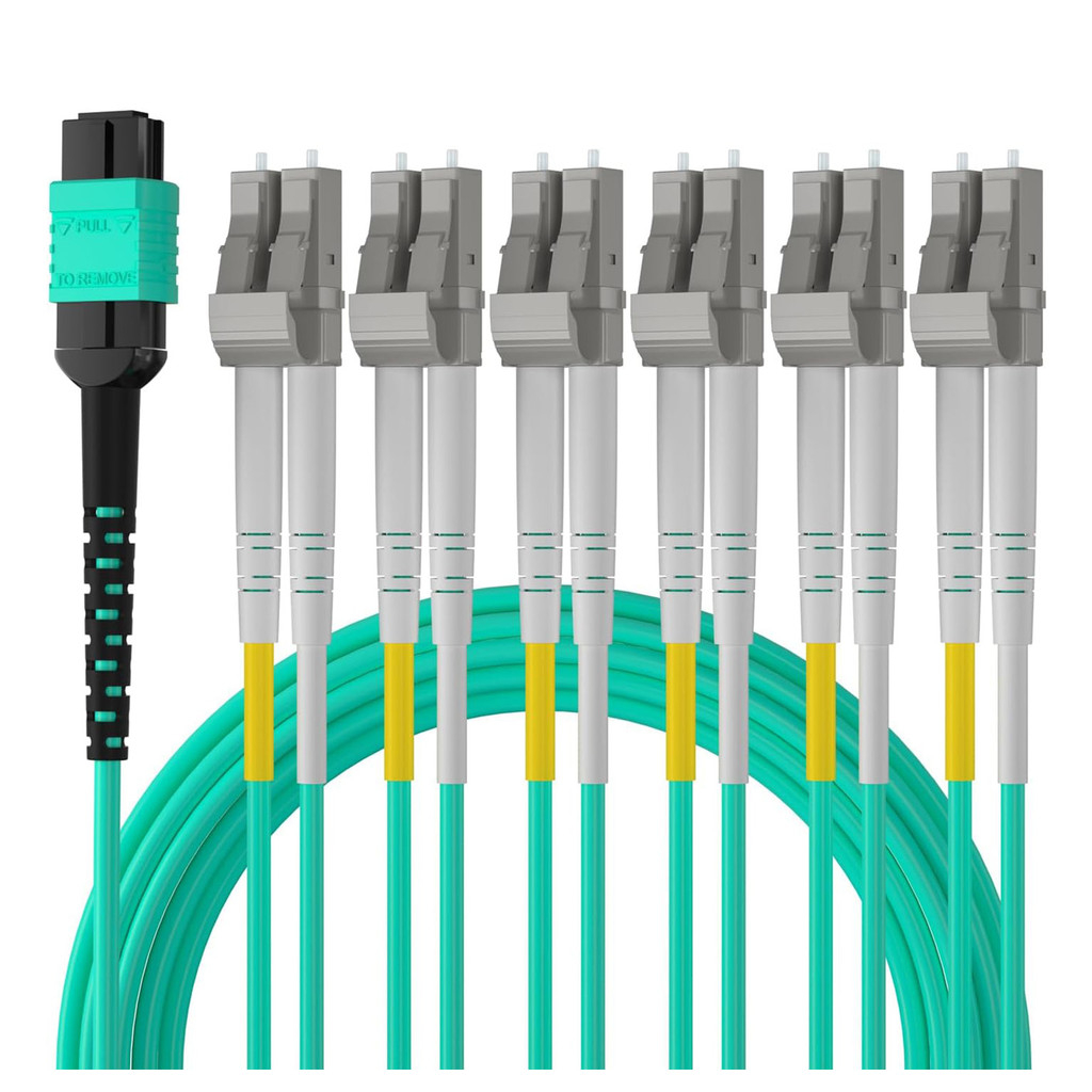 Jual MPO to 12X LC OM3 Fiber Optic Cable Patch Cord Uniboot Fanout ...
