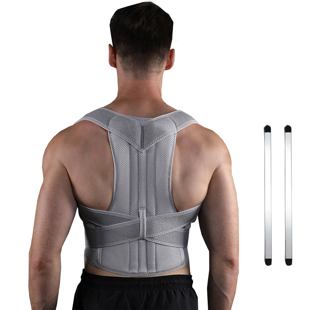 Jual Women Men Student Keel Shoulder Pain Back Brace Spine Posture ...