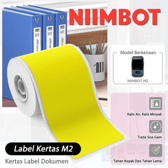 Jual NIIMBOT M2 KERTAS LABEL FOLDER KANTOR, STIKER SAMPING KOTAK ARSIP ...