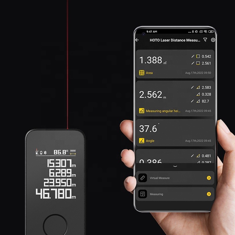 Jual JUAL 50M,New Laser Tape Measure, OLED Display, Smart Laser ...