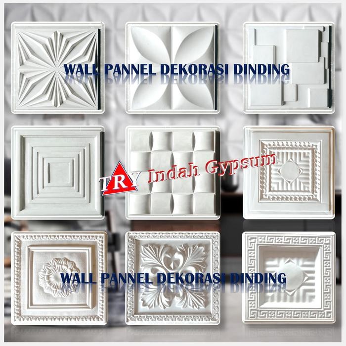 Jual Wallpanel Gypsum Dinding model Minimalis uk 55x55, 50x50, dan ...