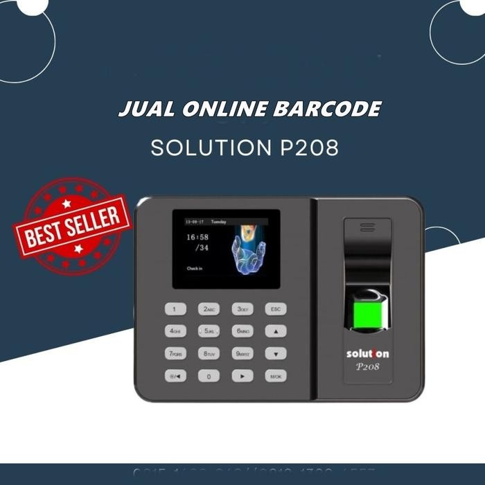 Jual Mesin Absen Fingerprint Solution P208 / Absensi Solution P207 ...