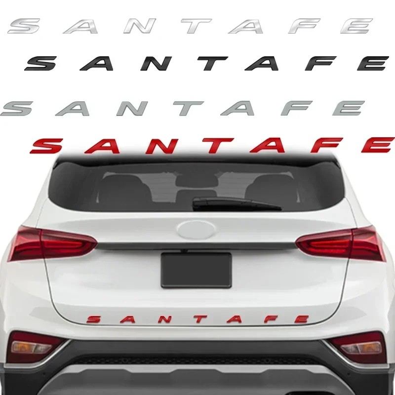 Jual Metal Car Front Hood Bonnet Badge Decals for Hyundai Santa Fe ...