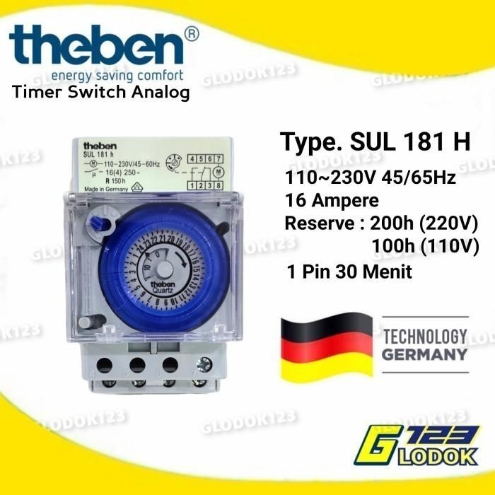 Jual (Expert) Timer Analog Theben Switch 24Jam Panel Otomatis SUL 181D ...