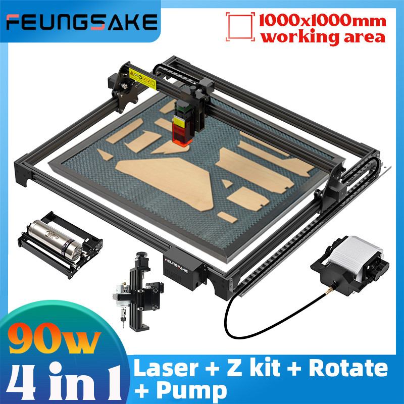 Jual Laser Engraving Cutting Machine Cnc Wood Router 90W Laser Engraver ...