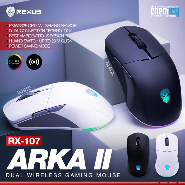 Jual Rexus Arka II / Arka 2 RX-107 Wireless Dual Connection Gaming ...