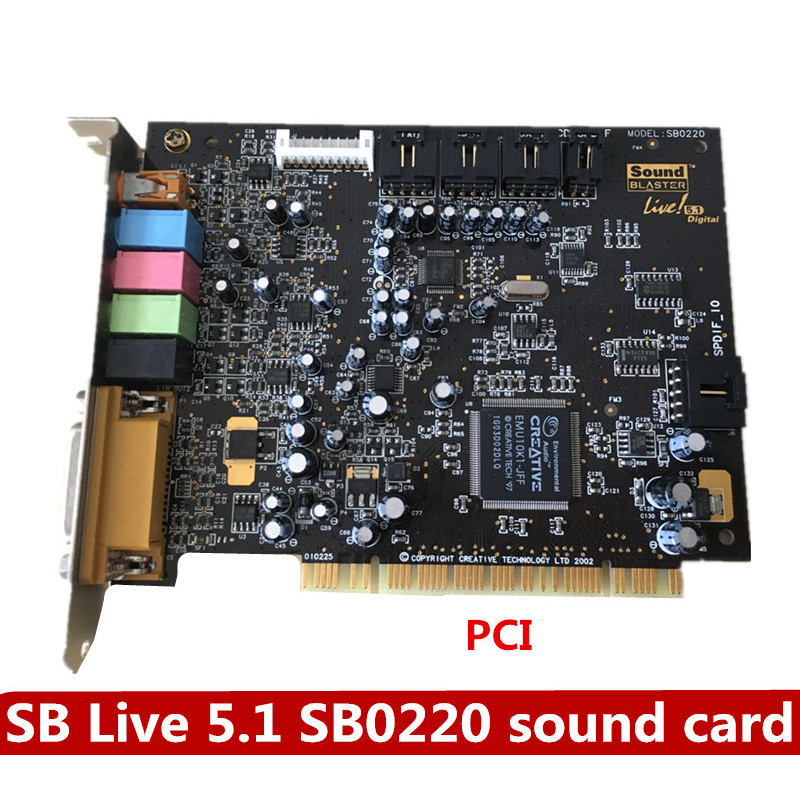 Jual Original Creative SB Live5.1 sound card SB0220 sound card support ...