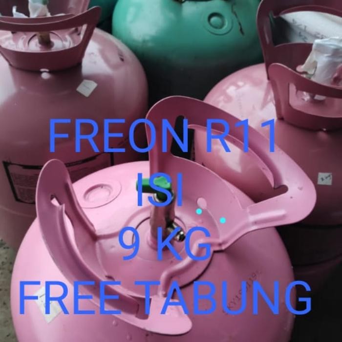 Jual Freon R11 isi 9 kg Tabung Flushing pipa ac / kulkas utk blasing ...