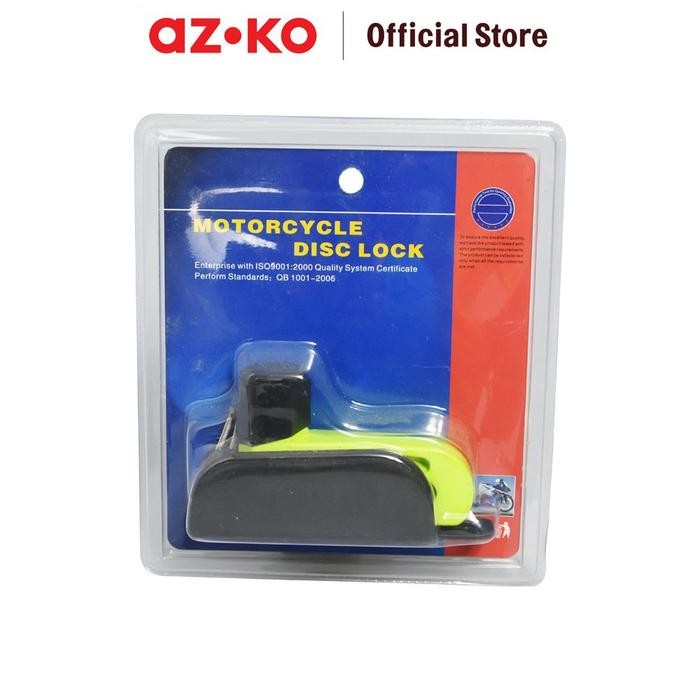 Jual AZKO Otto Klasse Gembok Cakram Motor 10 mm - Hijau Disk Lock ...