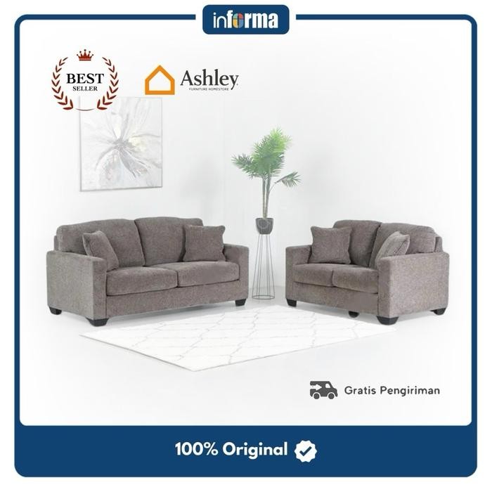 Jual Informa Ashley Bavello 7 Sofa Set - Dark Brown | Shopee Indonesia