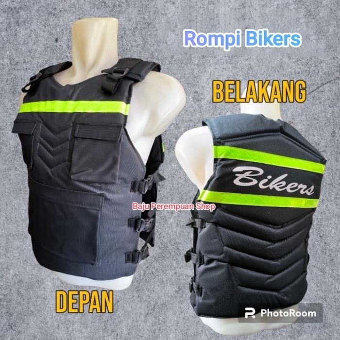Jual Rompi Motor Bikers Premium/Alas Dada Punggung Anti Angin/Rompi ...