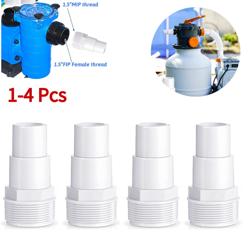 Jual IMPORT Threaded Hose Fittings Connector 1-4pcs 3.8cm/1.5inch Pool ...