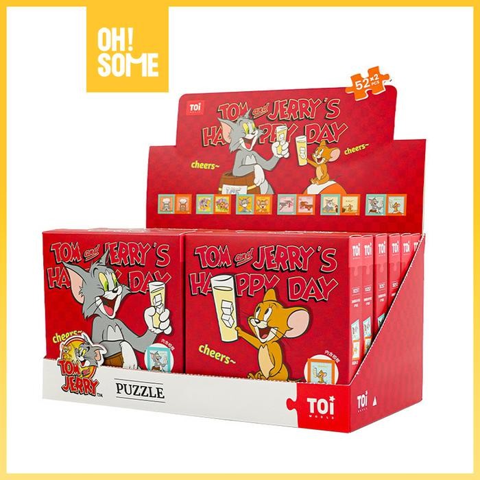 Jual OHSOME Mainan Kreatif Tom & Jerry Jigsaw Puzzle Blind Box Set ...