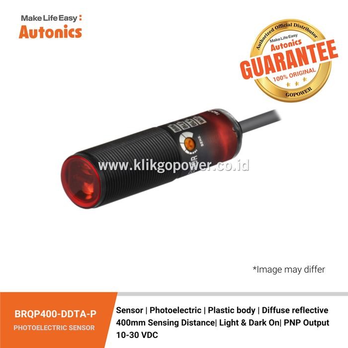 Jual Autonics Sensor Fotoelektrik BRQP400-DDTA-P Body Plastik Reflektif ...