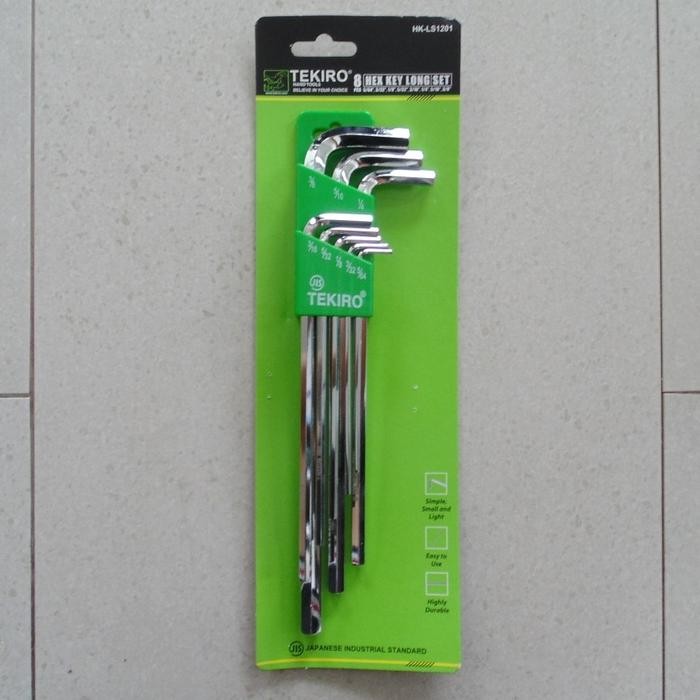 Jual Kunci L Set Inchi Tekiro Panjang 8 PCS (Inchi) | Shopee Indonesia