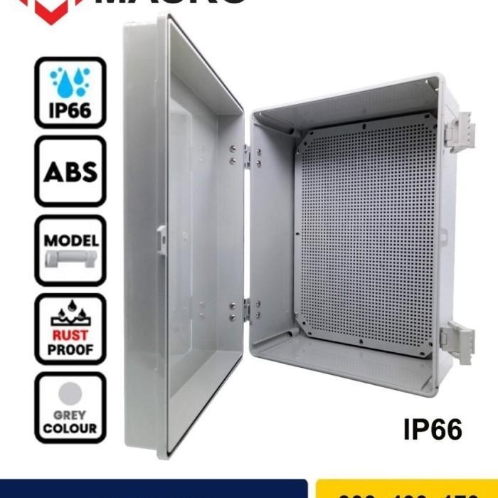 Jual MASKO BOX PANEL 300x400x170 ABS JUNCTION 30x40x17 IP66 Dust Proof ...