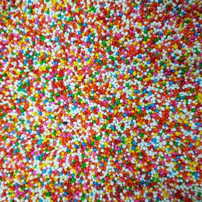 Jual Springkel Hiasan Kue 500 gram / Springkle Rimit Gula Butir Rainbow ...