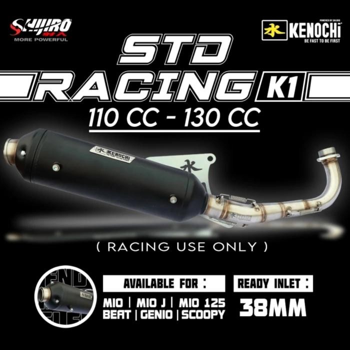 Jual PREMIUM Knalpot Kenochi Shijiro Standar Racing tipe K Mio Beat ...