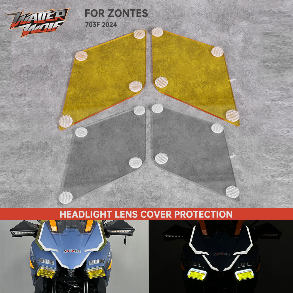 Jual Motorcycle Amber Headlight Cover Protector For ZONTES 703F 2024 ZT ...