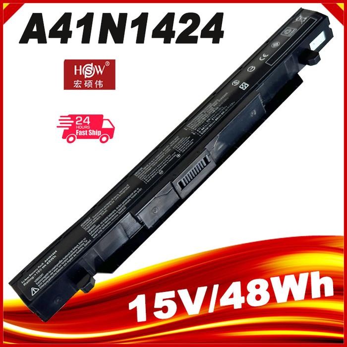 XITAIAN Batteria 14.4V 48Wh A41N1424 Per ASUS FX-PLUS, GL552, ZX50, FX-PRO - 3150mAh, Ricambio Li-ion - 2