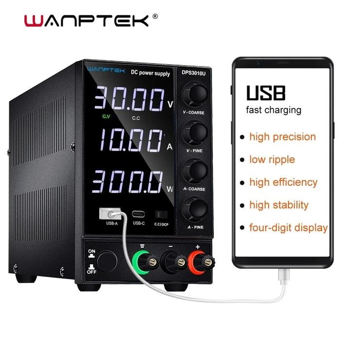 Jual DC power supply adjustable 4 digit lab Bench power source 30V 10A ...