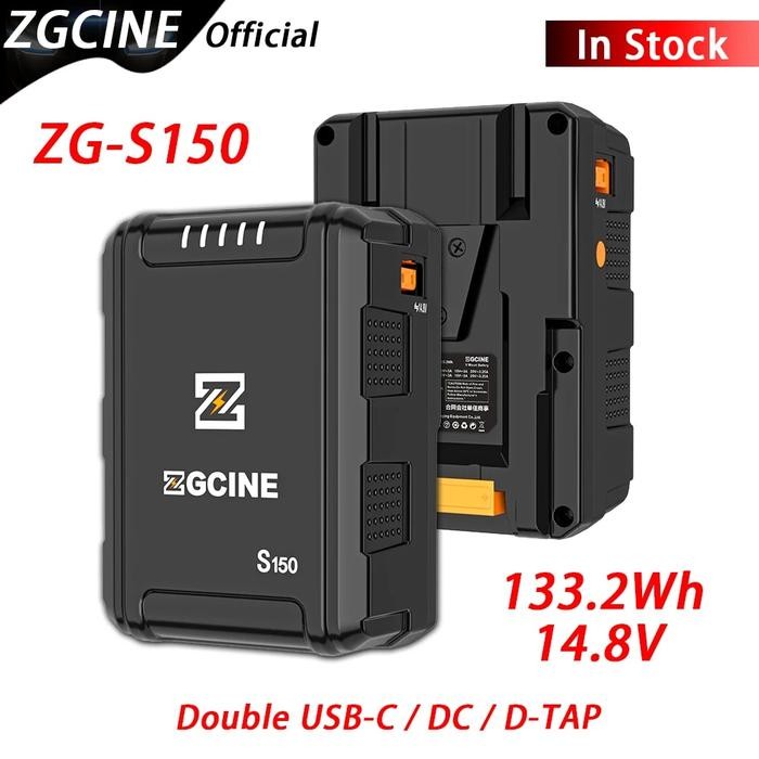 ZGCINE ZG-X50 V2.0 V-Mount Akku 52Wh/14.8V Mit Display - Für Kamera, LED-Licht, Monitor, Smartphone