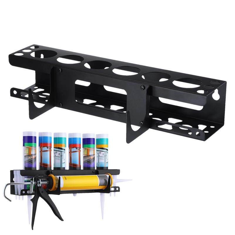 Jual Caulk Tube Holder Metal Grease Tube Rack Wall Mounted Sealant ...
