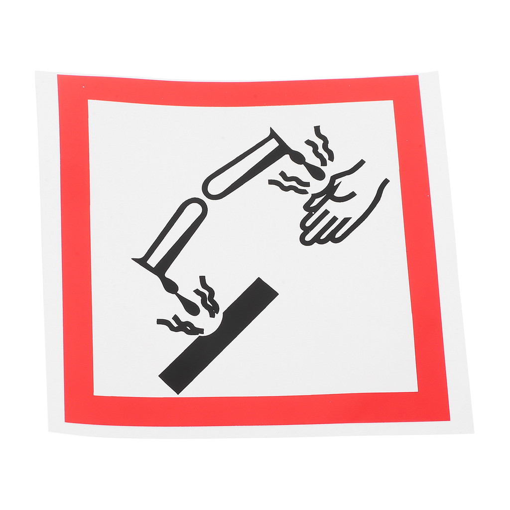 Jual Pvc Corrosive Labels Adhesive Vinyl Safety Signs Warning Stickers ...