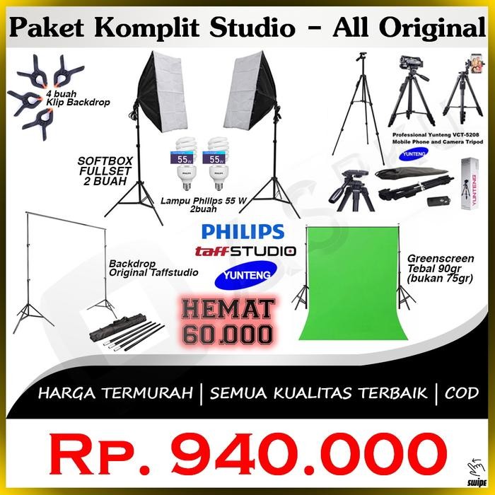 Jual Paket Komplit Studio All Original Studio Shooting Rekaman Youtuber ...