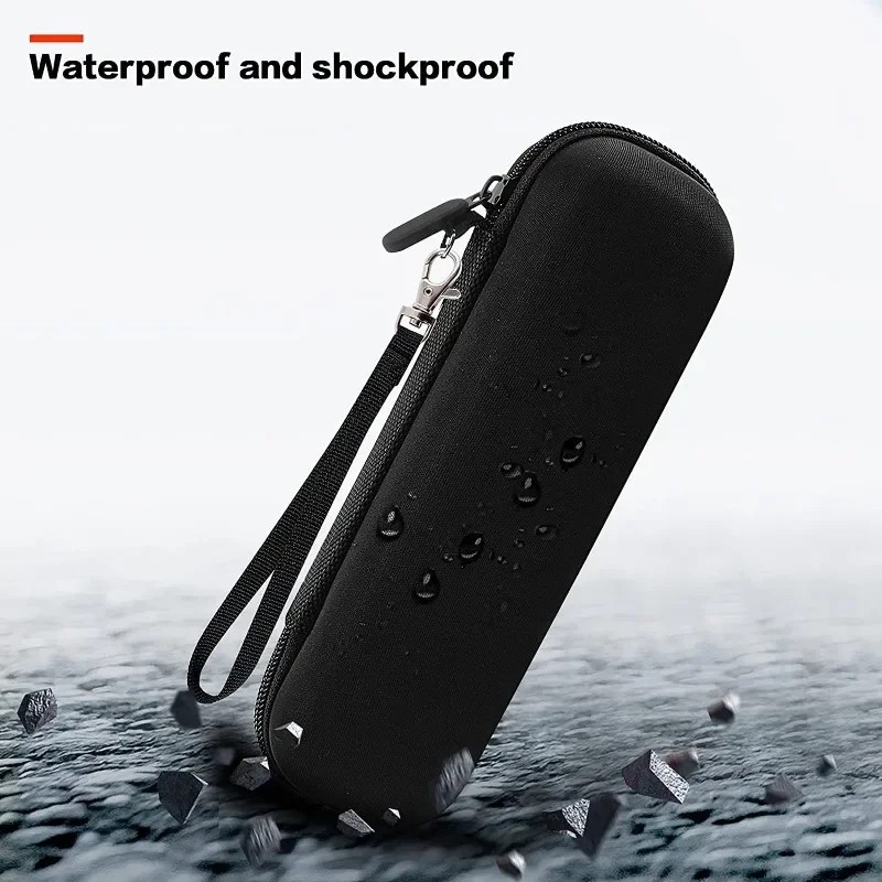 Toothbrush Travel Case For Oral B/Oral-B Pro 1000 1500 5000 7000 & Philips Sonicare 4100 1100 5300 5100 6100/iO Electric Toothbrush, Hard Protective Storage Bag (Black Case With Toothbrush Cap - View #2