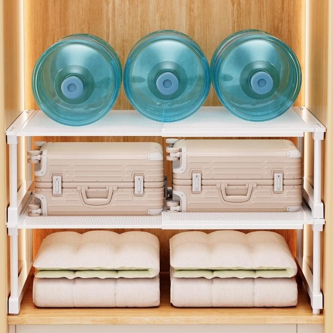 Jual (Expert) New Wardrobe Divider Rack Storage Stainless 99Khome Rak ...