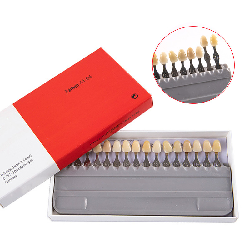Jual Dentistry Colorimeter 16 Colors Teeth Shade Guide Resin Tooth ...