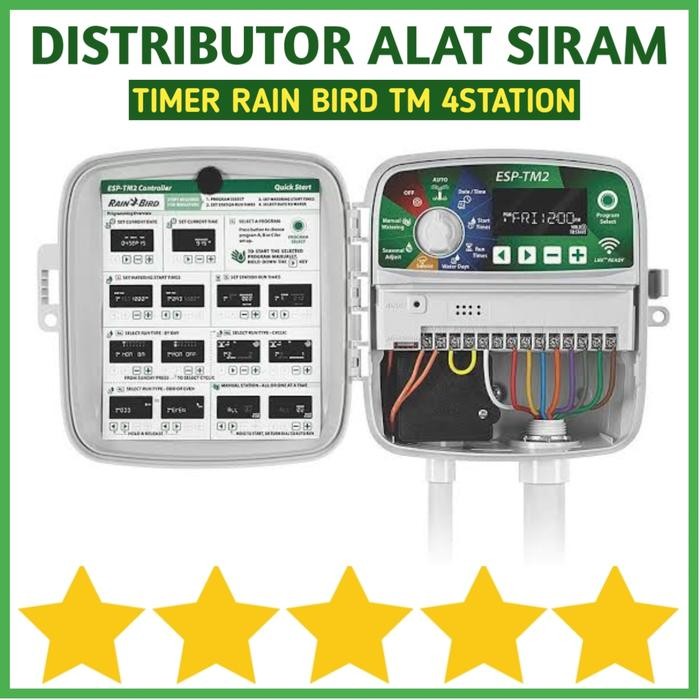 Jual TIMER CONTROLLER DIGITAL 4 6 8 STATION INDOOR OUTDOOR ESP-TM2 RAIN ...