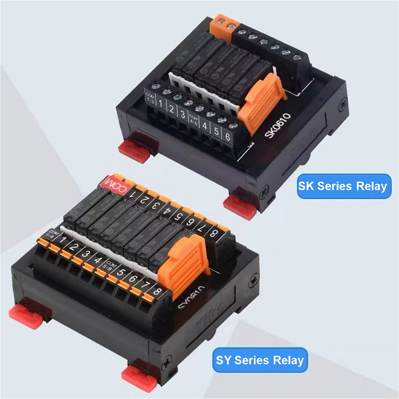Jual PROMO SK/SY Series Relay Module PLC Amplifier DIN Rail Board ...
