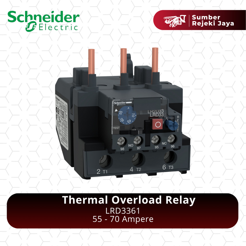 Schneider Thermal Overload Relay LRD3361 55 - 70A - foto 2
