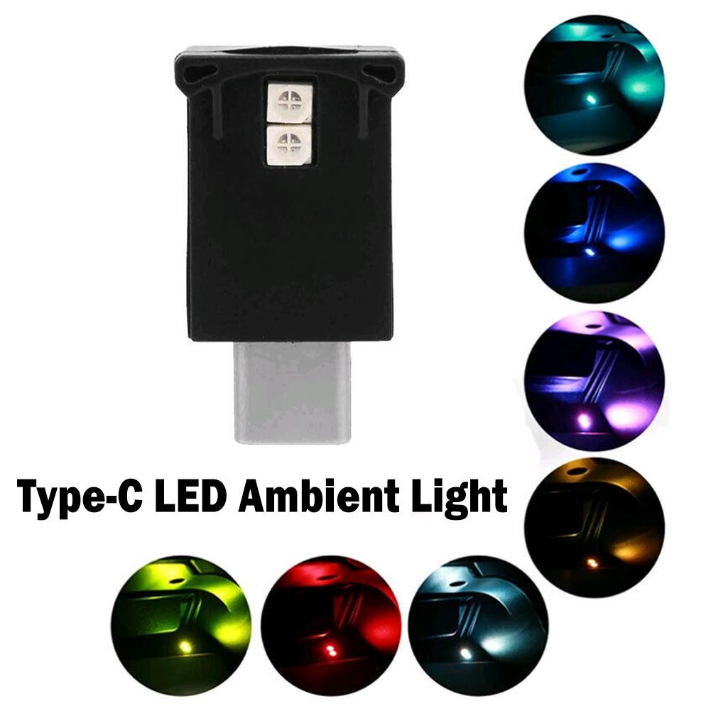 Jual Type C Led Ambient Light 8 Colors RGB Dynamic Gradient Brightness ...