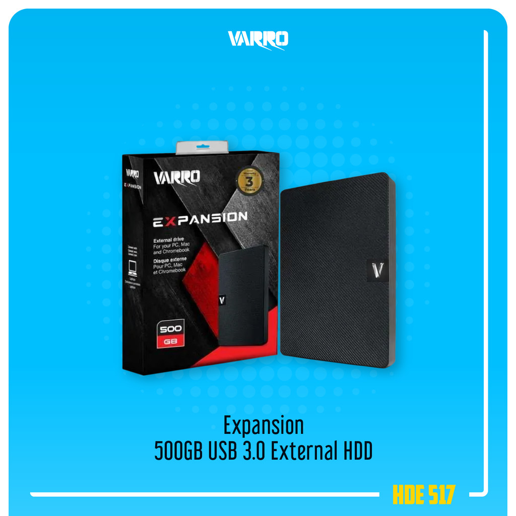 Jual Varro Expansion 500GB USB 3.0 Portable External HDD Harddisk ...