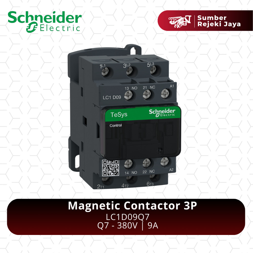 Schneider Kontaktor LC1D09Q7 3P 9A 380VAC 380V | magnetic contactor | Q7